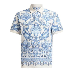 Etro Golfer Allover Print Blue-White