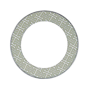 O.W.London Dessert Plate Pk2 Apple Green/White Maze Design Boxed