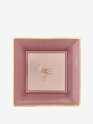 Etro Tray Pegaso Square  24X24 H. 6 Cm Rose Pink