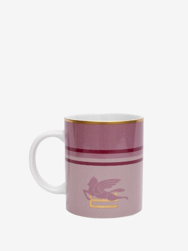 Etro Mug Pegaso  Diam. 8 H.9 Cm Rose Pink
