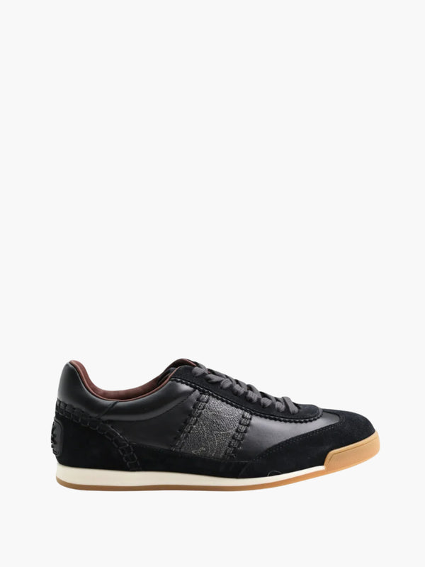 Etro Sneakers  Arnica + Leather + Suede Black