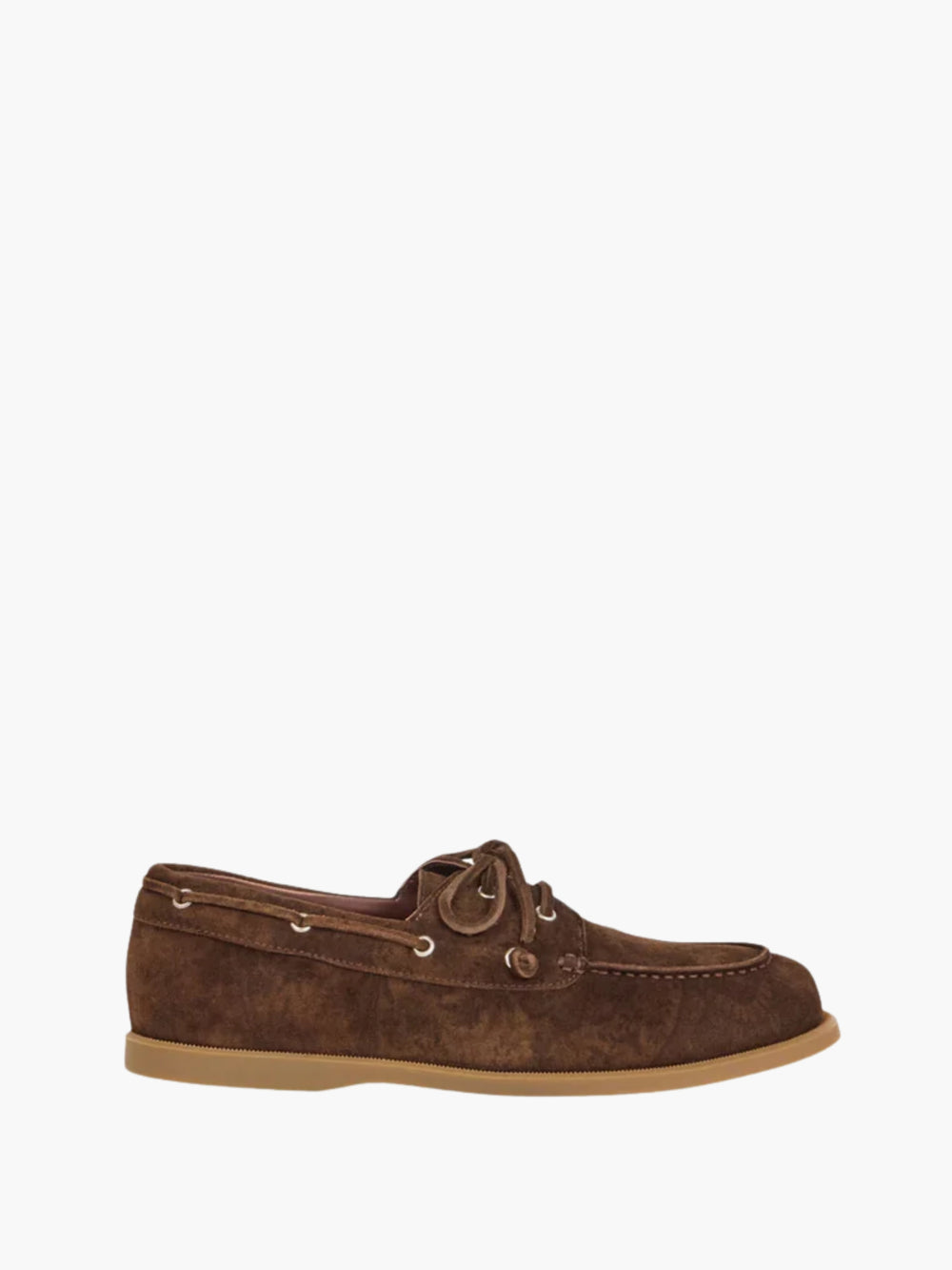 Etro Loafers El2 Boat  Printed Suede  Chocolate