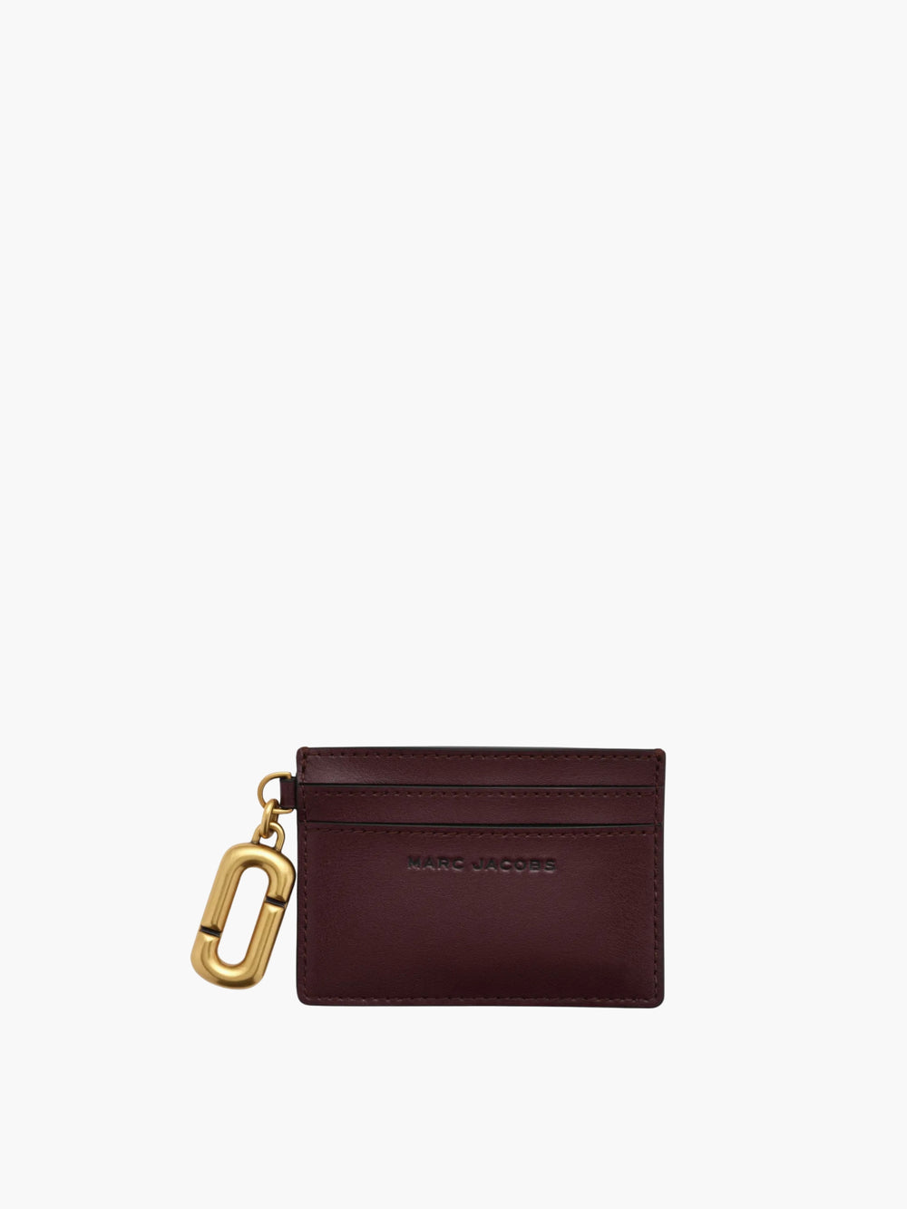 Marc Jacobs Cardholder Gold Charm Dark Port