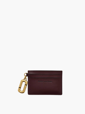 Marc Jacobs Cardholder Gold Charm Dark Port