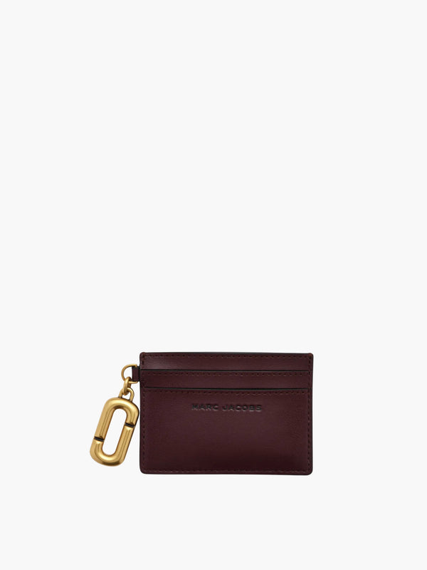 Marc Jacobs Cardholder Gold Charm Dark Port