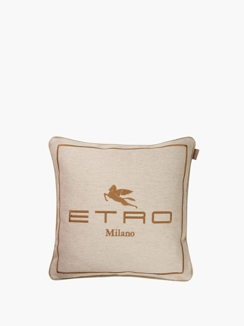 Etro Cushions Emila Embroidered Cushion W/Cord 45X45 Cream