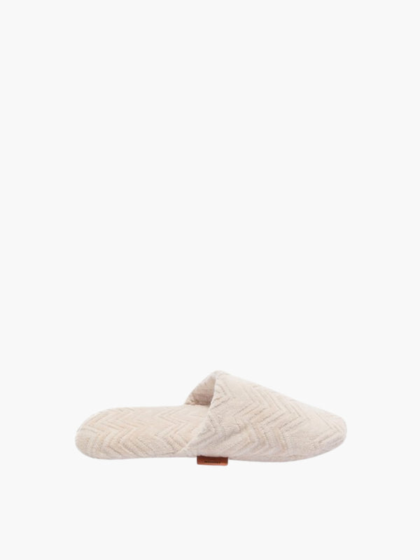 Missoni Slippers Chalk Bath White