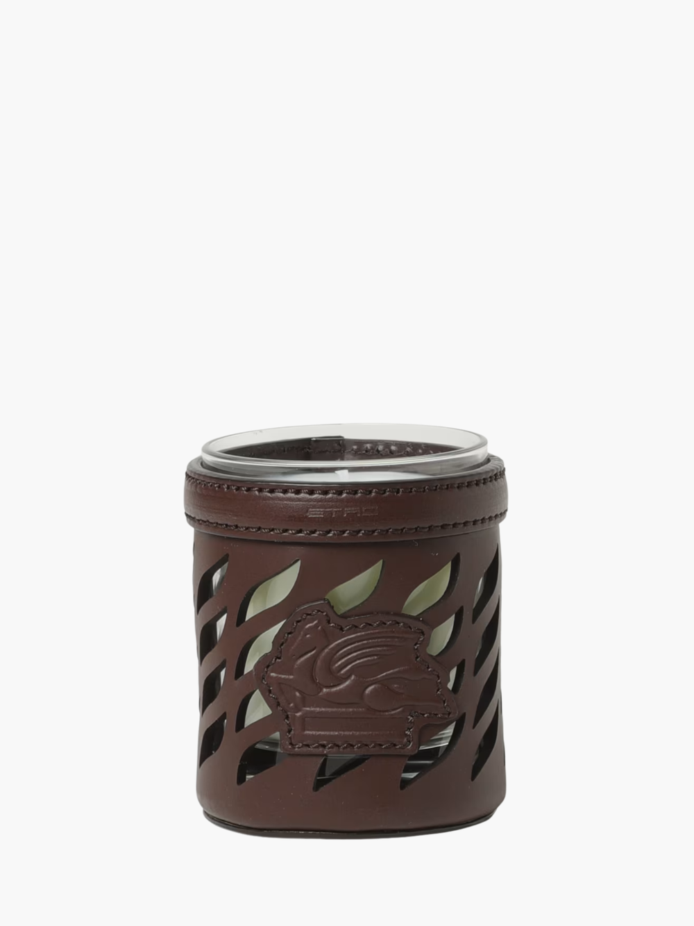 Etro Drill Candle Diam. 8 H. 9 Cm Brown