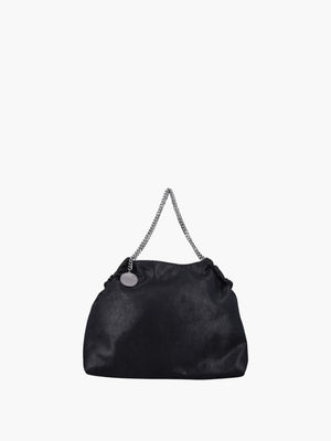 Stella Mccartney Bag Falabella Drawstring Eco Shaggy Deer Black