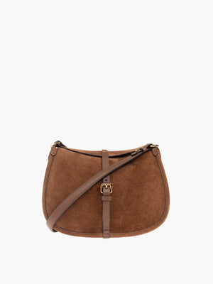 Etro Bag Crossbody Pony Suede Brown