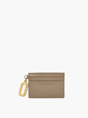 Marc Jacobs Cardholder Gold Charm Light Slate