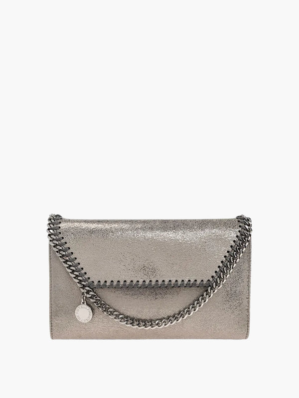 Stella Mccartney Bag Falabella Wallet W/ Chain Eco Shiny Light Lime Green