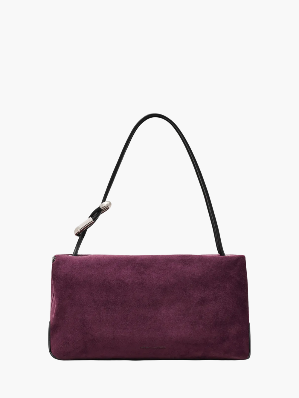 Marc Jacobs Bag Large Dual Shoulder Suede Dual Dark Plum