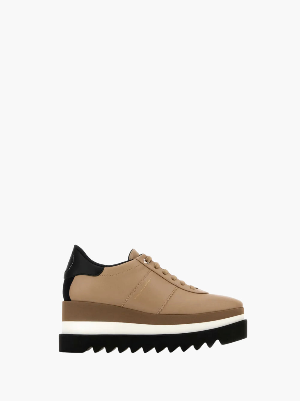 Stella Mccartney Sneakers Sneak-Elyse Platforms Soft Grainy Alter Mat W/ Micro Taupe