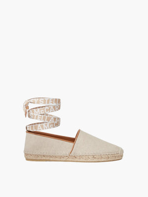 Stella Mccartney Slip-ons Ss1 Flat Gaia Canvas Beige