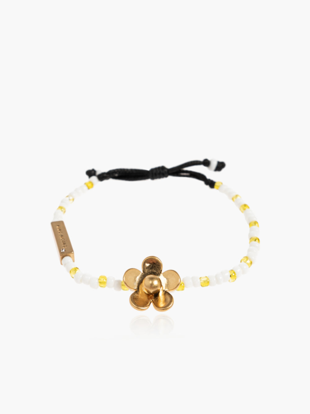 Marc Jacobs Bracelet Daisy Beaded Slider Gold/Yellow