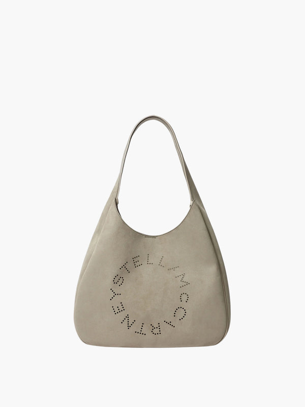 Stella Mccartney Bag Logo Small Hobo Eco Embossed Grainy Light Pistachio