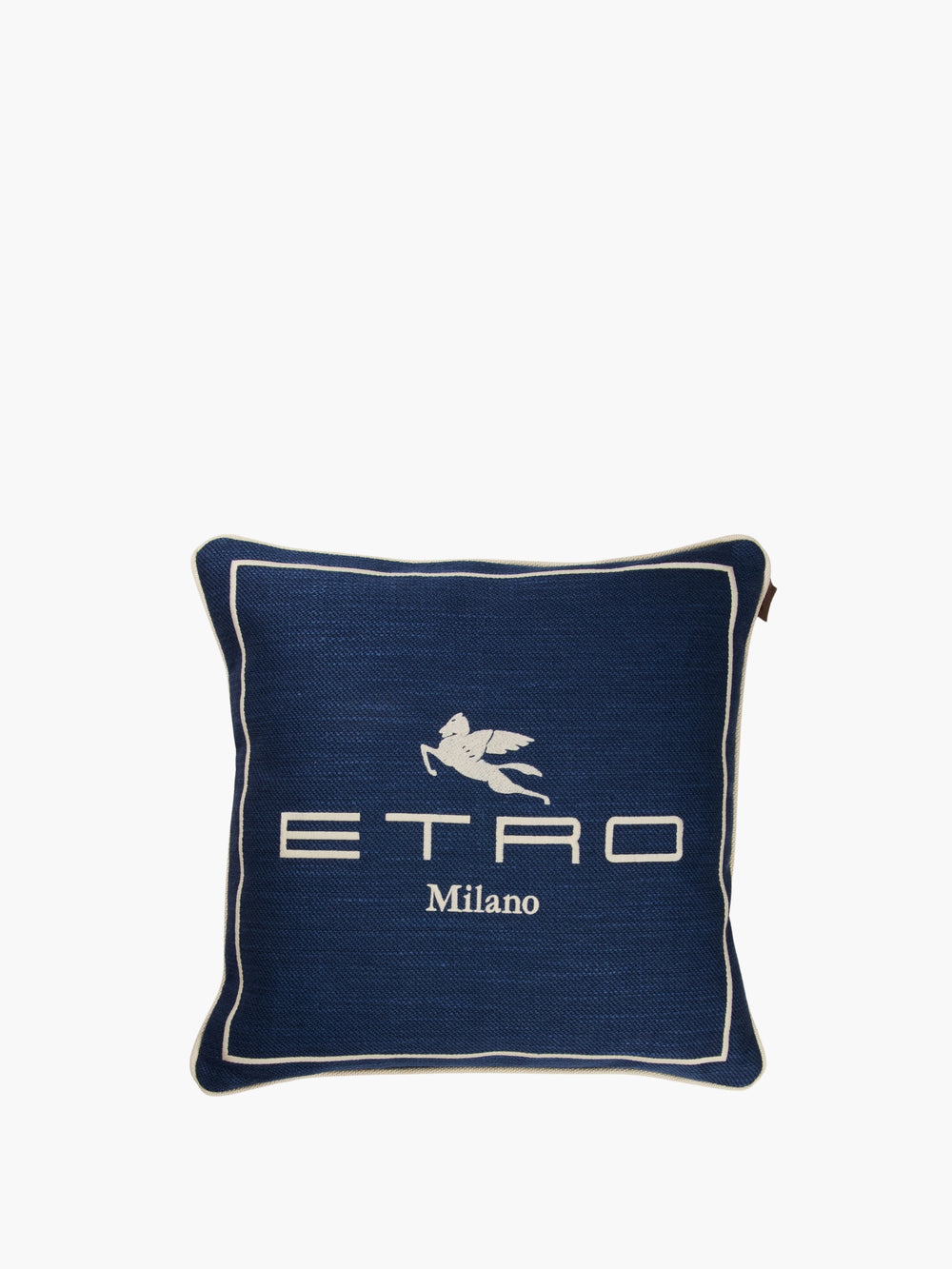 Etro Cushions Emila Embroidered Cushion W/Cord 45X45 Navy