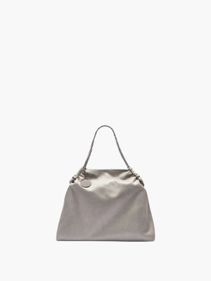 Stella Mccartney Bag Falabella Drawstring Eco Shaggy Deer Light Grey
