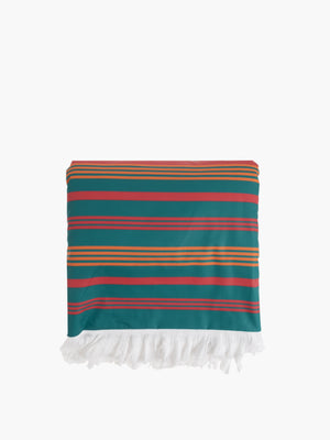 Etro Towels Ischia Doubled Beach Towel 100X180 Green Multi