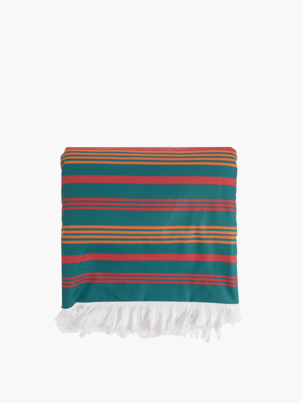 Etro Towels Ischia Doubled Beach Towel 100X180 Green Multi