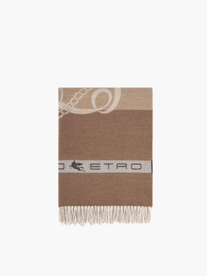 Etro Throws Horses Throw 140X180 Brown