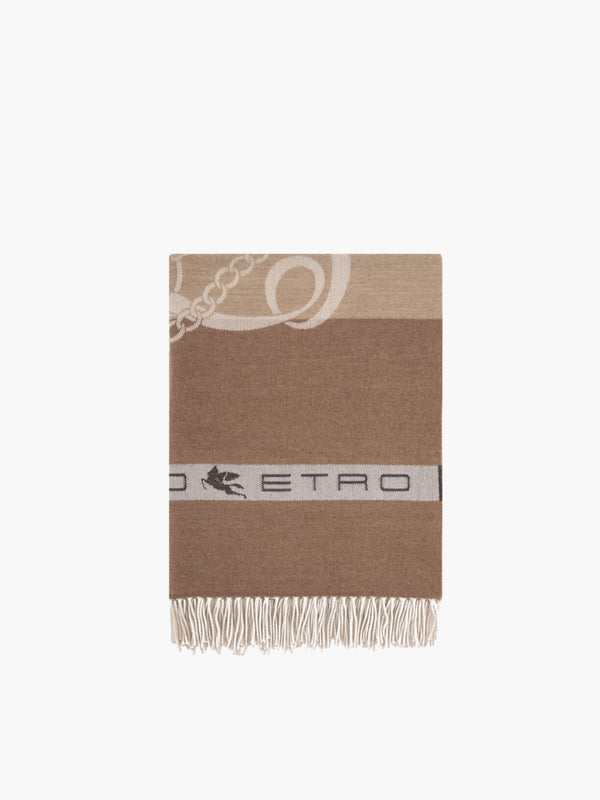 Etro Throws Horses Throw 140X180 Brown