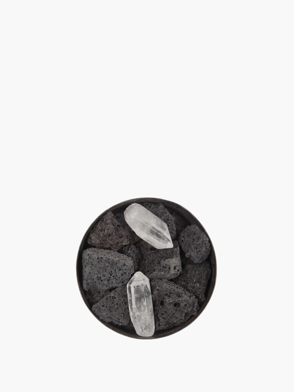 Mad Et Len   Small Pot Pourri Halfmoon12X5 Crystal+ Lava(Terre Noire)