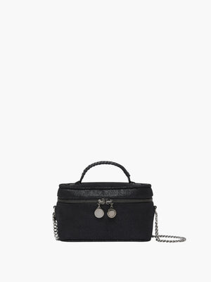 Stella Mccartney Falabella Vanity Case Eco Shaggy Deer Black