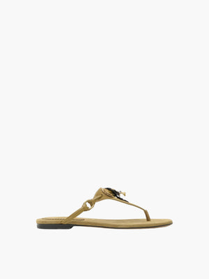 Isabel Marant ISS2 Sandals Suede Strap Taupe