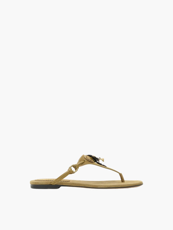 Isabel Marant ISS2 Sandals Suede Strap Taupe
