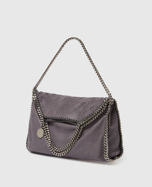 Stella Mccartney  Bag Falabella 3-Chain  Eco Shaggy Deer Grey