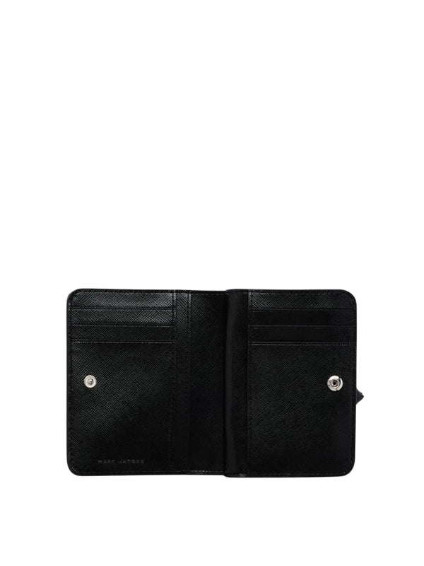 Marc Jacobs Wallet Mini Compact Utility Snapshot SLG Black/White