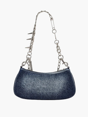 Marc Jacobs Bag Charm Shoulder Faded Denim