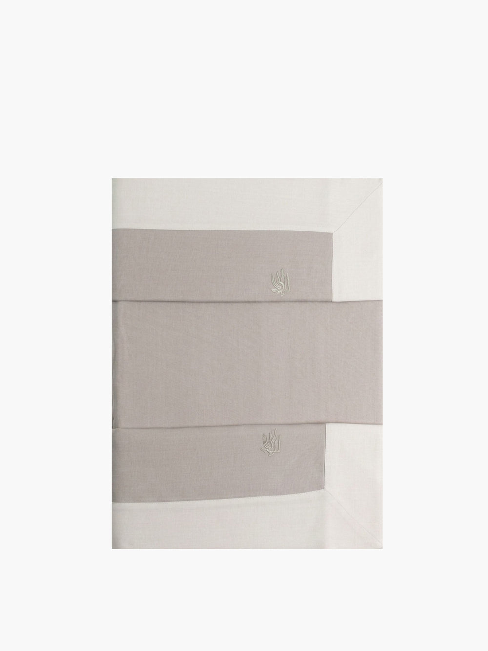 Etro Cushions Linen Duvet Set W/But 240X220(U.270X290-4Pc White/Grey
