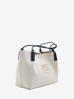 Etro Bag Shopping Libra M Canvas 33X23X13,5 Off White