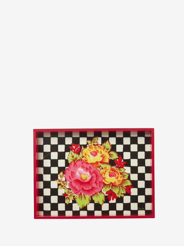 Lisa Corti Mini Tray 20X20,5X3,2 Tiger Big Check 20X20,5X3,2