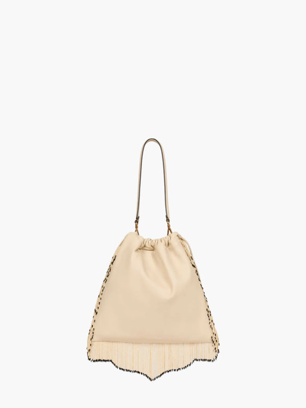 Etro Bag Shoulder Embroidery Beads  White