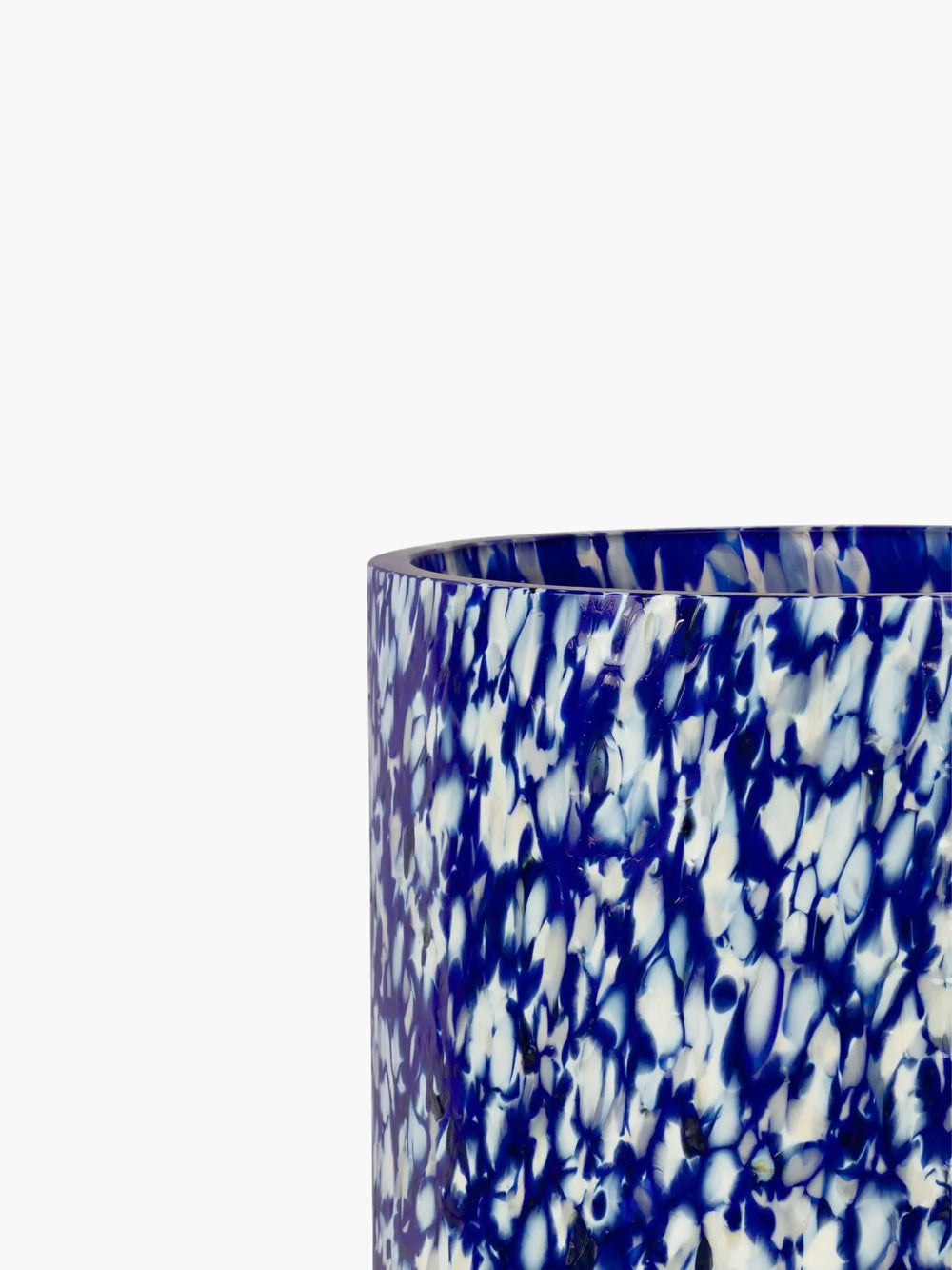 Stories Of Italy Tumbler Macchia Su Set Of 6 Blue & Ivory