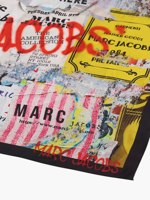Marc Jacobs Scarf Americana Silk White Multi