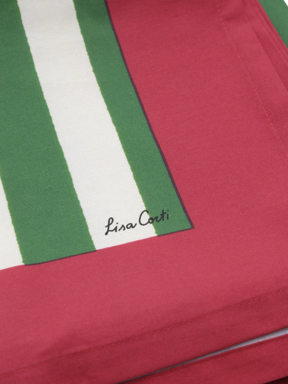 Lisa Corti Tablecloth 180X270 Nizam Stripes Green-Natural