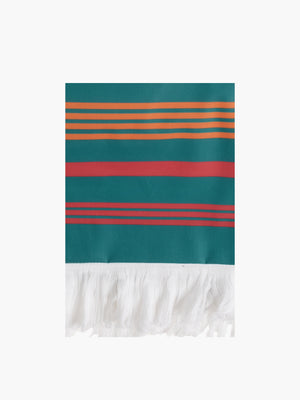 Etro Towels Ischia Doubled Beach Towel 100X180 Green Multi