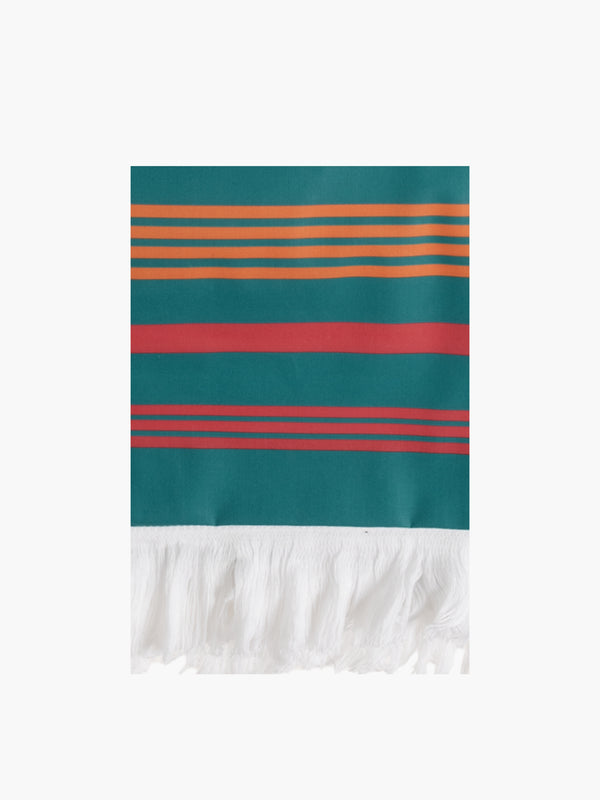 Etro Towels Ischia Doubled Beach Towel 100X180 Green Multi