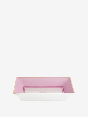 Etro Tray Pegaso Rectangular  20X16 H. 4 Cm Rose Pink