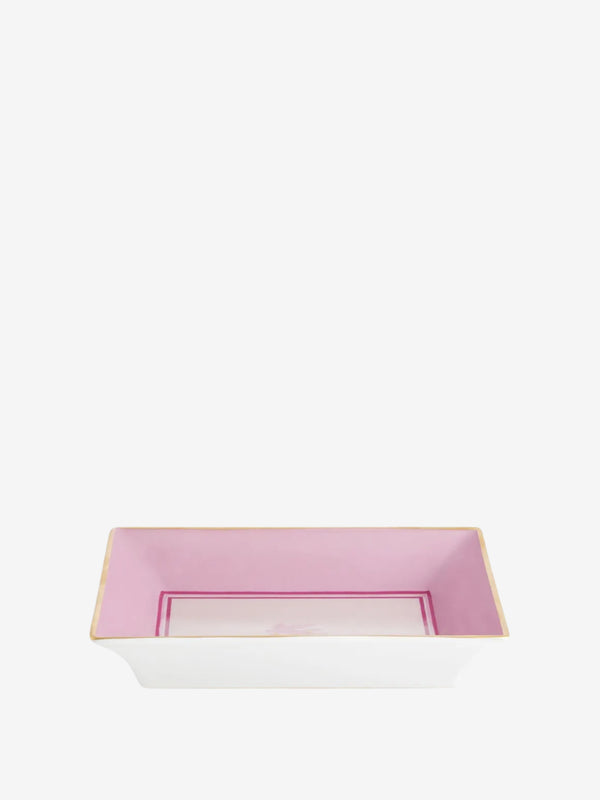 Etro Tray Pegaso Rectangular  20X16 H. 4 Cm Rose Pink
