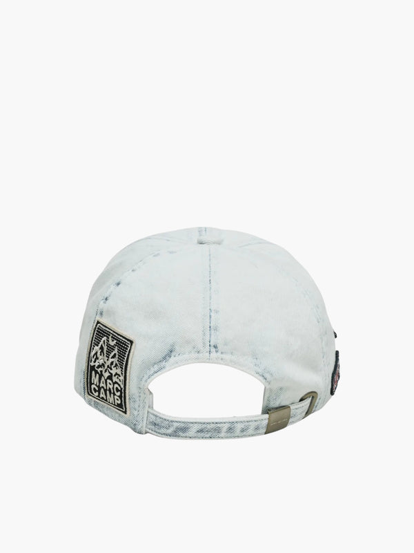 Marc Jacobs Cap Tattoo Patch Denim Light Wash