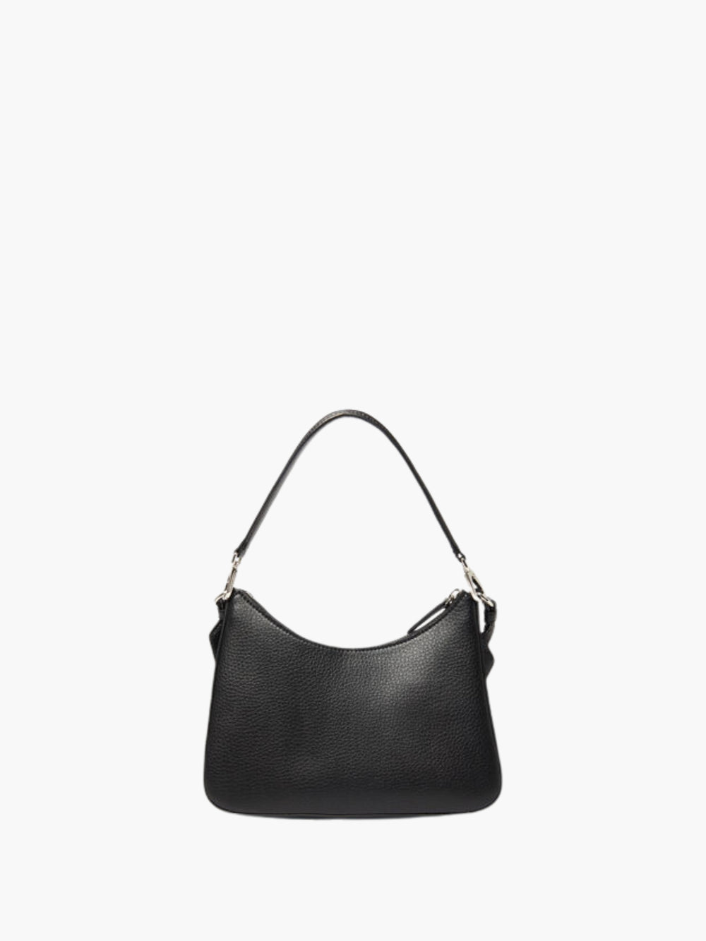Stella Mccartney Bag Logo Hobo Shoulder Eco Embossed Grainy Black