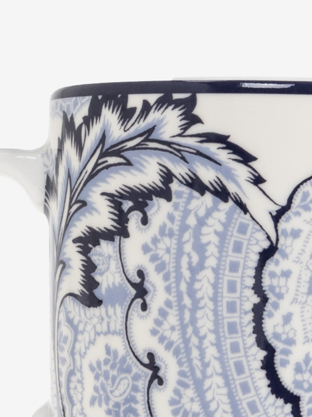 Etro Mug Bloom  Diam. 8 H.9 Cm White-Blue