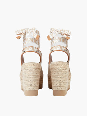 Stella Mccartney Wedge Sw1 Gaia Slingback Beige