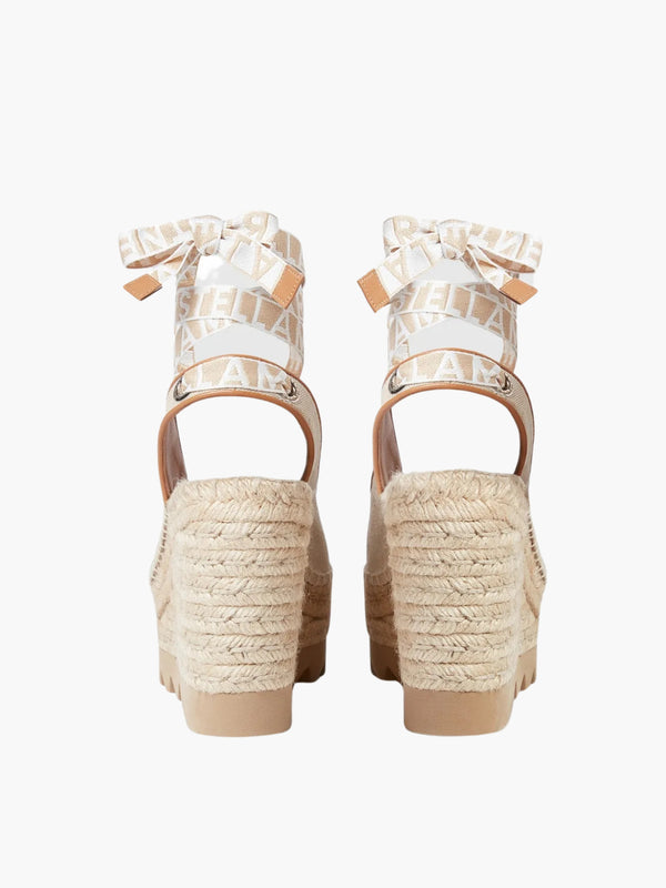 Stella Mccartney Wedge Sw1 Gaia Slingback Beige